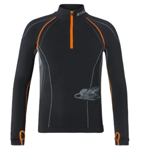 Werkshirt, lange mouw, ADVANCE, maat XL, zwart